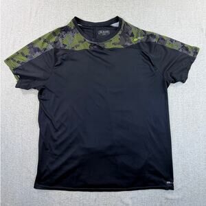 Sugoi Men XL Black Green Short Sleeve Cycling Jersey Bike Racing Performance Top